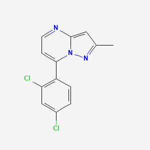 molecular formula C13H9Cl2N3 B3037554 7-(2,4-Dichlorophenyl)-2-methylpyrazolo[1,5-a]pyrimidine CAS No. 478258-92-3