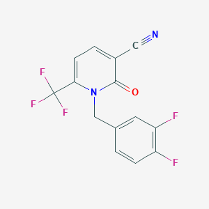 1-(3,4-Difluorobenzyl)-2-oxo-6-(trifluoromethyl)-1,2-dihydro-3-pyridinecarbonitrile