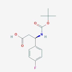 Boc-(R)-3-Amino-3-(4-fluoro-phenyl)-propionic acid