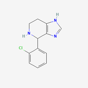 molecular formula C12H12ClN3 B3037587 4-(2-chlorophenyl)-4,5,6,7-tetrahydro-3H-imidazo[4,5-c]pyridine CAS No. 4875-40-5