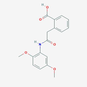 2-[2-(2,5-Dimethoxyanilino)-2-oxoethyl]benzenecarboxylic acid