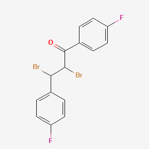 2,3-Dibromo-1,3-bis(4-fluorophenyl)propan-1-one