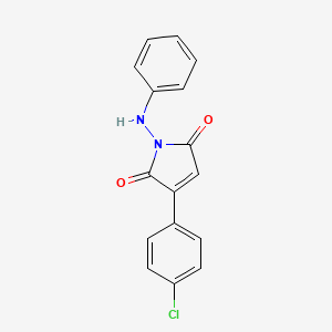 molecular formula C16H11ClN2O2 B3037601 1-苯胺基-3-(4-氯苯基)-1H-吡咯-2,5-二酮 CAS No. 49811-68-9