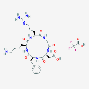 molecular formula C29H42F3N9O9 B3037604 环(-RGDfK)三氟乙酸盐 CAS No. 500577-51-5