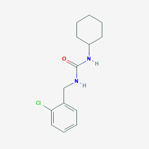 molecular formula C14H19ClN2O B3037608 1-((2-Chlorophenyl)methyl)-3-(cyclohexyl)urea CAS No. 501646-73-7