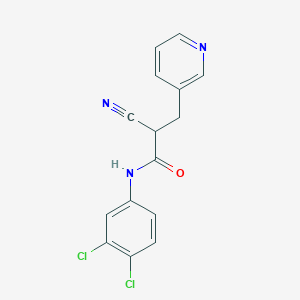 2-cyano-N-(3,4-dichlorophenyl)-3-(pyridin-3-yl)propanamide