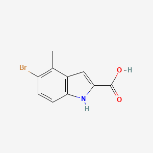 molecular formula C10H8BrNO2 B3037619 5-溴-4-甲基-1H-吲哚-2-羧酸 CAS No. 50536-58-8