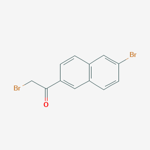 molecular formula C12H8Br2O B3037621 2-溴-1-(6-溴萘-2-基)乙酮 CAS No. 50637-83-7