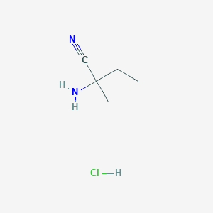 molecular formula C5H11ClN2 B3037626 2-Amino-2-methylbutanenitrile hydrochloride CAS No. 50846-37-2