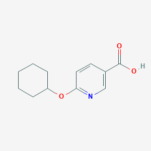 molecular formula C12H15NO3 B3037630 6-(Cyclohexyloxy)nicotinic acid CAS No. 509101-15-9