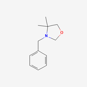 molecular formula C12H17NO B3037637 3-Benzyl-4,4-dimethyl-1,3-oxazolidine CAS No. 51200-90-9