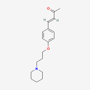 (E)-4-[4-(3-piperidin-1-ylpropoxy)phenyl]but-3-en-2-one