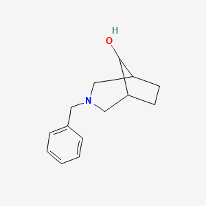 molecular formula C14H19NO B3037656 3-苄基-3-氮杂双环[3.2.1]辛烷-8-醇 CAS No. 522608-86-2