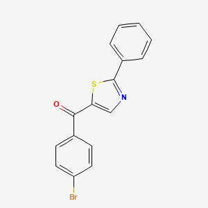 (4-Bromophenyl)(2-phenyl-1,3-thiazol-5-yl)methanone