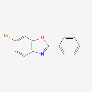 molecular formula C13H8BrNO B3037683 6-Bromo-2-phenylbenzo[d]oxazole CAS No. 537025-33-5