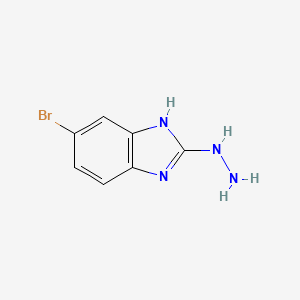 molecular formula C7H7BrN4 B3037688 5-Bromo-2-hydrazino-1H-1,3-benzimidazole CAS No. 54303-63-8