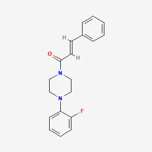 molecular formula C19H19FN2O B3037691 1-(4-(2-Fluorophenyl)piperazinyl)-3-phenylprop-2-EN-1-one CAS No. 546107-80-6