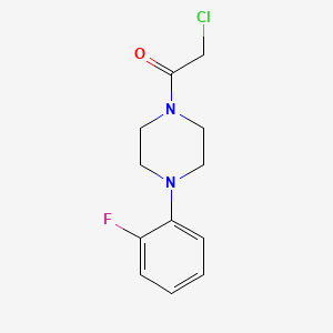 molecular formula C12H14ClFN2O B3037692 1-(氯乙酰基)-4-(2-氟苯基)哌嗪 CAS No. 546116-24-9