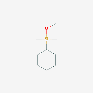 molecular formula C9H20OSi B3037693 (环己基)二甲基甲氧基硅烷 CAS No. 54731-56-5