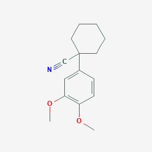 molecular formula C15H19NO2 B3037694 1-(3,4-Dimethoxyphenyl)cyclohexane-1-carbonitrile CAS No. 54802-32-3