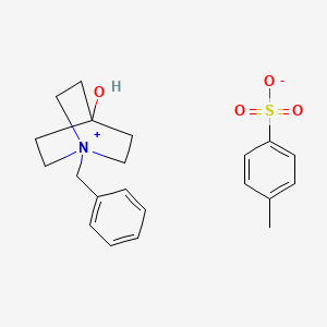 molecular formula C21H27NO4S B3037699 1-Benzyl-4-hydroxyquinuclidin-1-ium 4-methylbenzenesulfonate CAS No. 55023-26-2