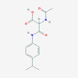 2-(Acetylamino)-3-(4-isopropylanilino)-3-oxopropanoic acid