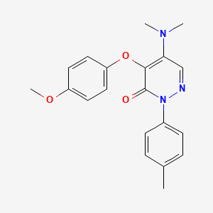 molecular formula C20H21N3O3 B3037704 5-(dimethylamino)-4-(4-methoxyphenoxy)-2-(4-methylphenyl)-3(2H)-pyridazinone CAS No. 551921-39-2