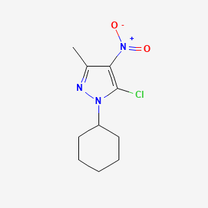 5-Chloro-1-cyclohexyl-3-methyl-4-nitro-1h-pyrazole