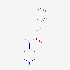 molecular formula C14H20N2O2 B3037712 苄基甲基(哌啶-4-基)氨基甲酸酯 CAS No. 553672-39-2