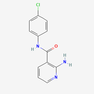 molecular formula C12H10ClN3O B3037722 2-amino-N-(4-chlorophenyl)nicotinamide CAS No. 56329-05-6