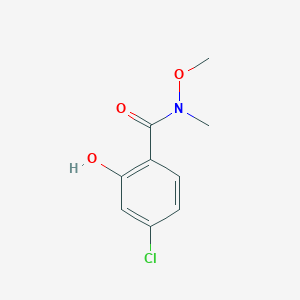 molecular formula C9H10ClNO3 B3037727 4-chloro-2-hydroxy-N-methoxy-N-methylbenzamide CAS No. 566945-71-9