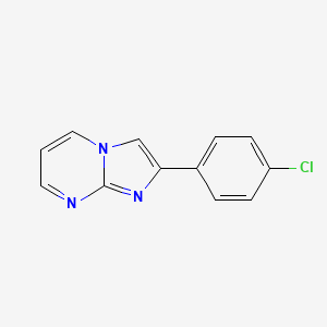 molecular formula C12H8ClN3 B3037734 2-(4-氯苯基)咪唑并[1,2-a]嘧啶 CAS No. 56921-86-9