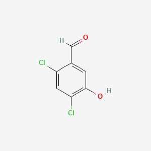 molecular formula C7H4Cl2O2 B3037735 2,4-二氯-5-羟基苯甲醛 CAS No. 56962-15-3