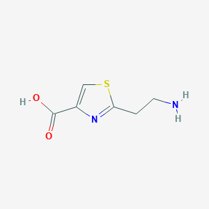 molecular formula C6H8N2O2S B3037736 2-(2-Aminoethyl)-1,3-thiazole-4-carboxylic acid CAS No. 57001-28-2