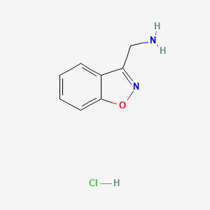 molecular formula C8H9ClN2O B3037738 1,2-Benzoxazol-3-ylmethanamine hydrochloride CAS No. 57148-96-6