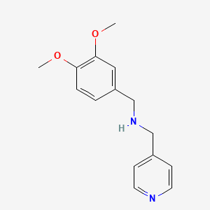 molecular formula C15H18N2O2 B3037741 (3,4-Dimethoxybenzyl)pyridin-4-ylmethylamine CAS No. 57342-20-8