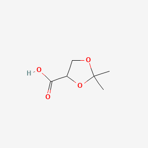 molecular formula C6H10O4 B3037742 2,2-dimethyl-1,3-dioxolane-4-carboxylic Acid CAS No. 5736-06-1