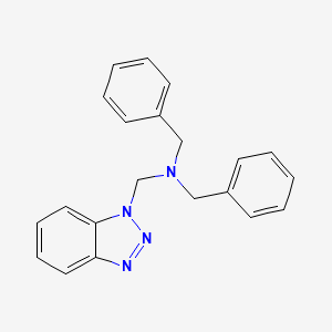 N-((1H-benzo[d][1,2,3]triazol-1-yl)methyl)-N-benzyl-1-phenylmethanamine
