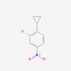 molecular formula C9H8BrNO2 B3037748 2-Bromo-1-cyclopropyl-4-nitrobenzene CAS No. 57807-35-9