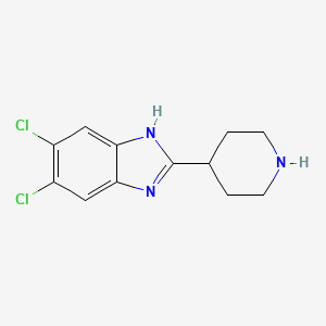 molecular formula C12H13Cl2N3 B3037749 5,6-dichloro-2-piperidin-4-yl-1H-benzimidazole CAS No. 578708-01-7