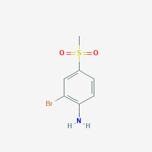 molecular formula C7H8BrNO2S B3037750 2-溴-4-(甲磺酰基)苯胺 CAS No. 57946-90-4