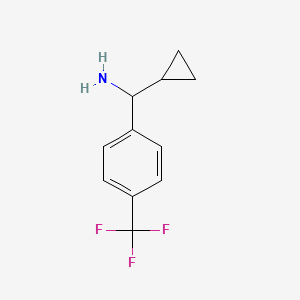 molecular formula C11H12F3N B3037753 Cyclopropyl(4-(trifluoromethyl)phenyl)methanamine CAS No. 581812-93-3