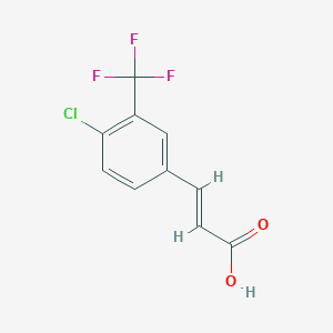 molecular formula C10H6ClF3O2 B3037760 4-Chloro-3-(trifluoromethyl)cinnamic acid CAS No. 58537-09-0