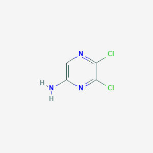 molecular formula C4H3Cl2N3 B3037770 5,6-Dichloropyrazin-2-amine CAS No. 59489-29-1