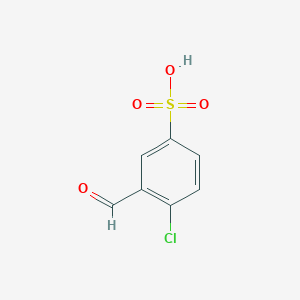 molecular formula C7H5ClO4S B3037792 4-氯-3-甲酰基苯磺酸 CAS No. 60767-69-3