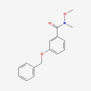 molecular formula C16H17NO3 B3037797 3-(Benzyloxy)-N-methoxy-N-methylbenzamide CAS No. 615558-47-9