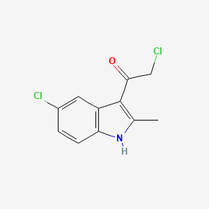 molecular formula C11H9Cl2NO B3037802 2-chloro-1-(5-chloro-2-methyl-1H-indol-3-yl)ethanone CAS No. 620603-92-1