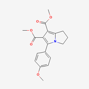 dimethyl 5-(4-methoxyphenyl)-2,3-dihydro-1H-pyrrolizine-6,7-dicarboxylate