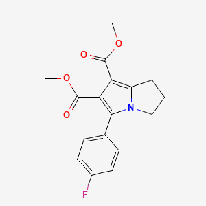 dimethyl 5-(4-fluorophenyl)-2,3-dihydro-1H-pyrrolizine-6,7-dicarboxylate
