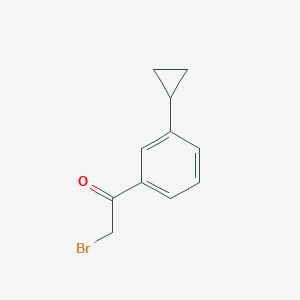 molecular formula C11H11BrO B3037814 2-Bromo-3'-cyclopropylacetophenone CAS No. 627463-23-4